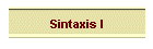 Sintaxis I